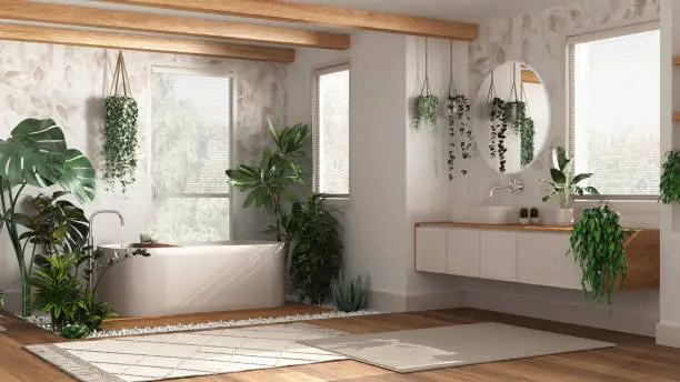 salle de bain nature