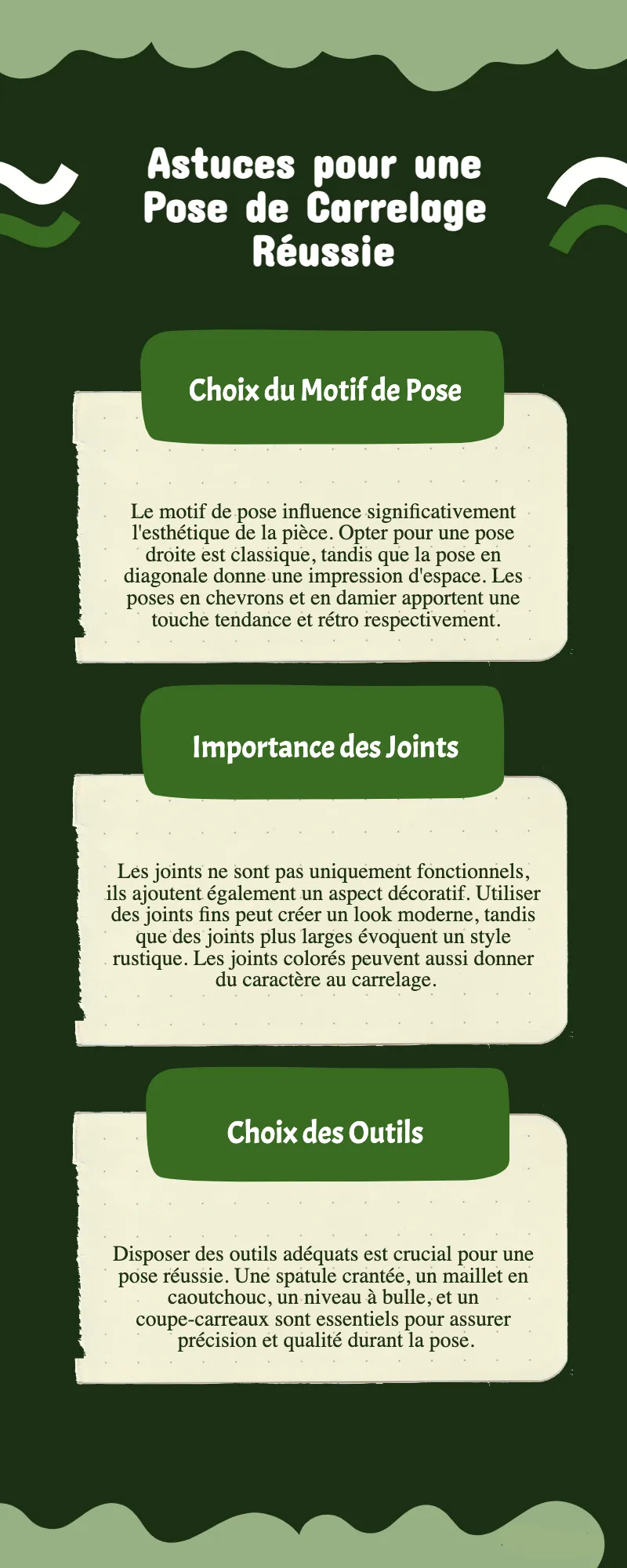astuce pose de carrelage